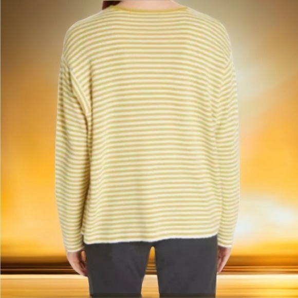 $258 XL Eileen Fisher Merino Wool Top XLarge 18 Vintage Italian Yarn Stripe NWT - Picture 3 of 14